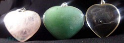 Heart Pendant With Sterling Silver Plated  Casing - click here for large view